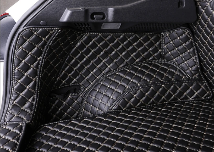 High quality! Full set car trunk mats for Nissan Qashqai 2021-2014 waterproof boot carpets cargo liner cover for Qashqai 2019