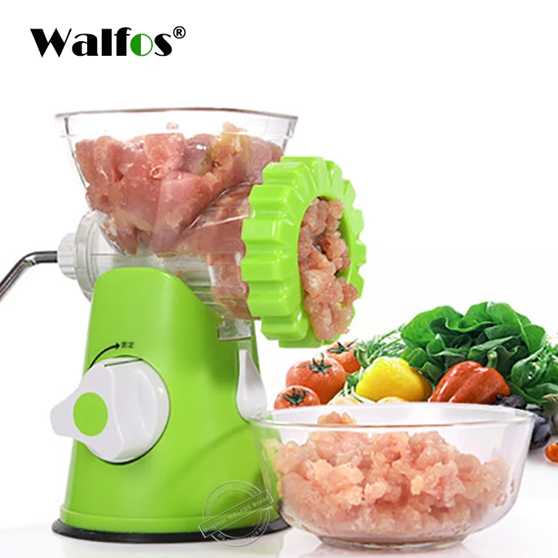 

WALFOS High Quality Multifunctional Home Manual Meat Grinder For Mincing Meat/Vegetable/Spice Hand-cranked Meat Mincer Sausage