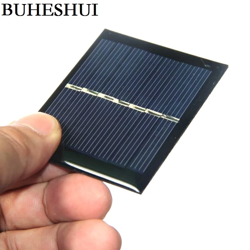 BUHESHUI Wholesale 0.45W 3.5V Solar Cell Polycrystalline Solar Panel Module DIY Toy Panel Education 65*50MM 100pcs Free Shipping