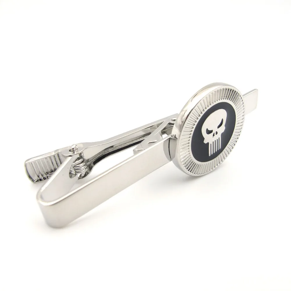 iGame Men\'s Tie Clips Quality Copper Material Punisher Design Free Shipping