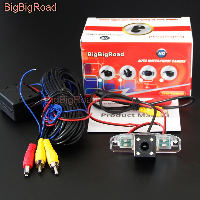 BigBigRoad Car Rear View Backup CCD Camera Night Vision For Honda Spirior Accord 7 8 Generation waterproof Night Vision