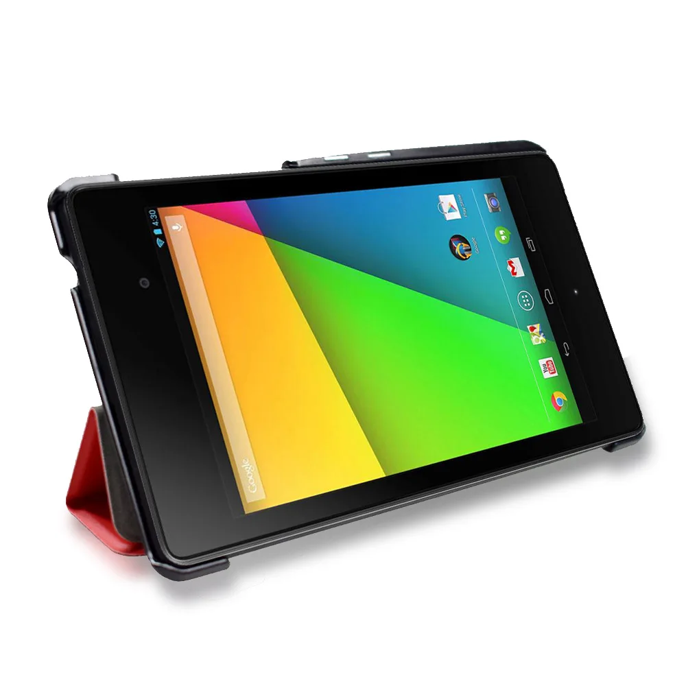 Ultra Slim Leather Case For Google Nexus 7 2nd FHD with Auto Sleep Flip Folio Cover for Asus Nexus 7 2013 Model Magnet Stand