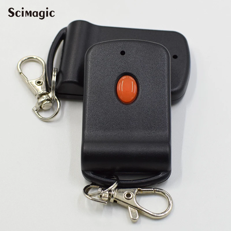 2pcs EZ Code 10 Digit Pins Remote Control Garage Door Gate Opener Transmitter 300 MHz KeyChain