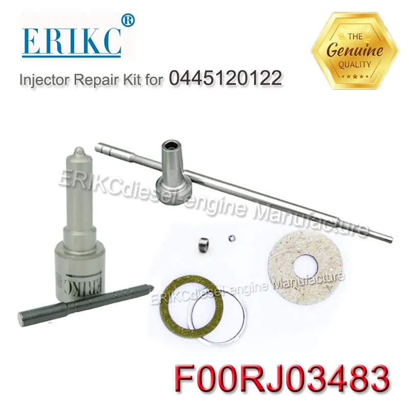 

ERIKC FOORJ03483 fuel injector rebuild overhaul kit F OOR J03 483 nozzle DLLA144P1707 for injector 0445120122 0433172045 Cummins