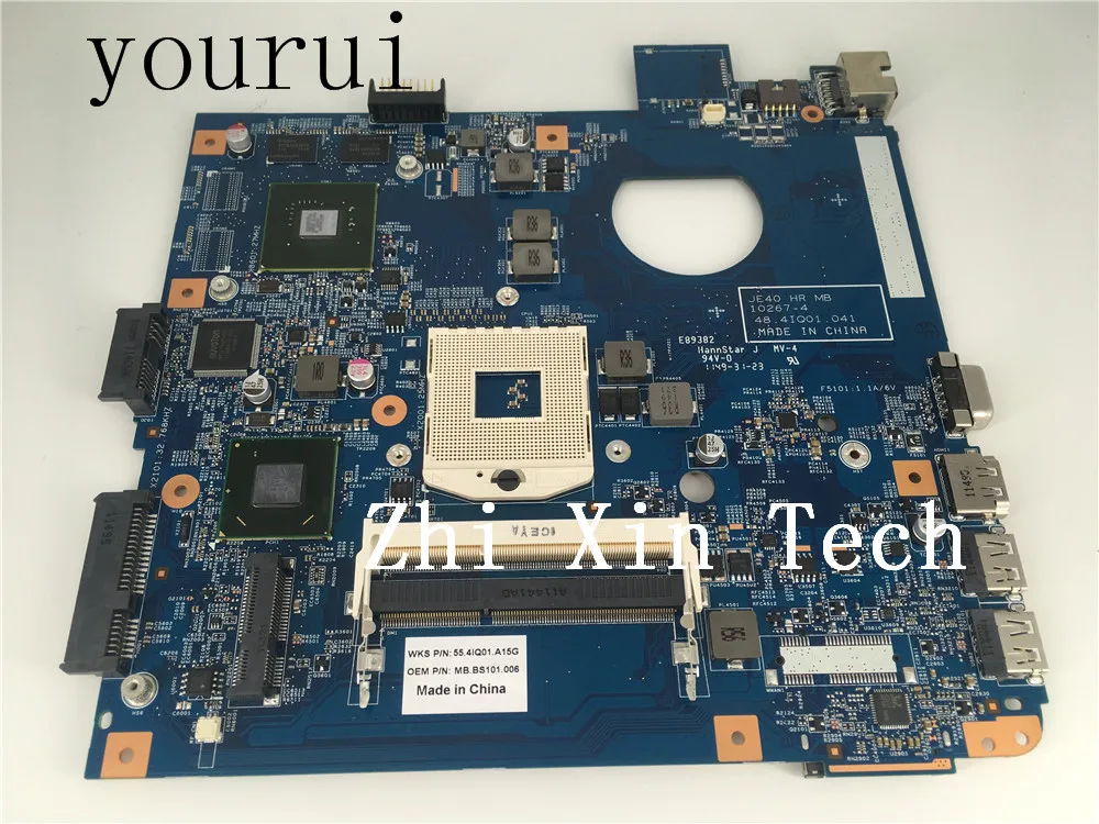 

yourui MB.BS101.006 48.4IQ01.041 Mainboard For ACER Aspire 4750 4750G Laptop Mortherboard MB.BS101.006 100% Tested ok