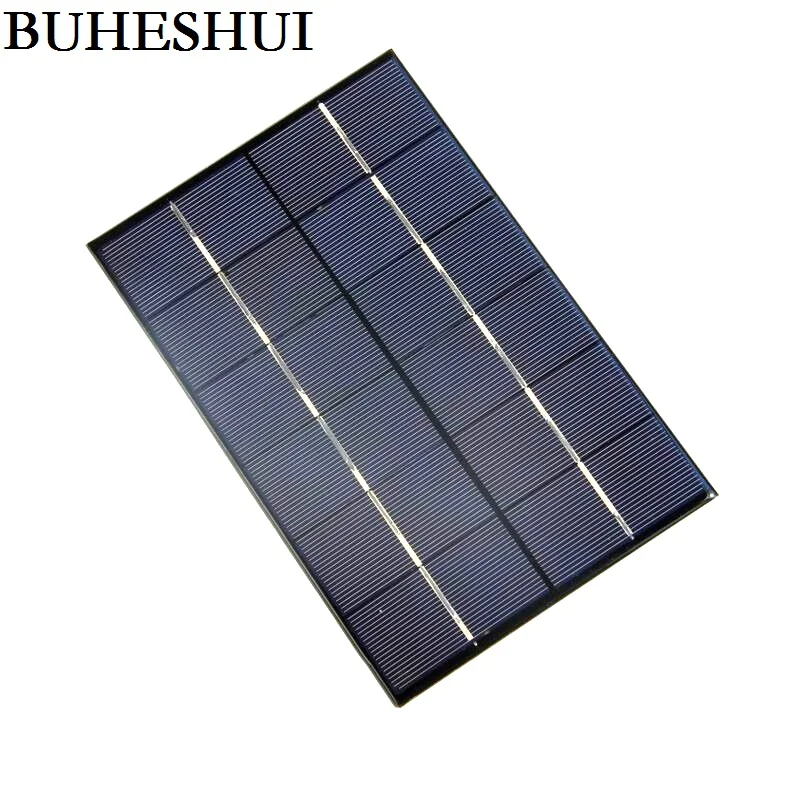 

BUHESHUI 4.2W 6V Solar Cell Polycrystaline Solar Panel Module DIY Solar Charger For 3.7V Batt ery 200*130MM 10pcs Free Shipping