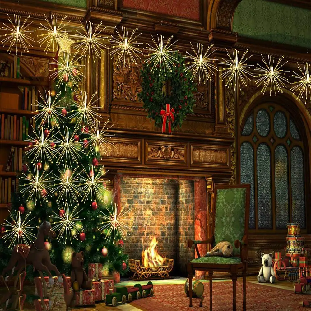 VNL LED الأسلاك النحاسية انفجار سلسلة ضوء مع جهاز التحكم عن بعد الجنية وميض أضواء معلقة ضوء لغرفة النوم حديقة الزفاف