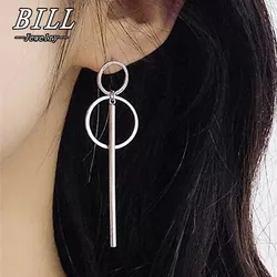 Exaggerated Hollow Geometric Pendants Drop Earrings for Women Big Personality Simple Dangle Earring Long boucle d'oreille