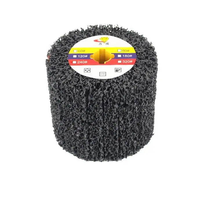 120*100*19mm Drum Cleaning Striping Wheel for Stainless Steel Grinding Welding Repair Paint Rust Removal