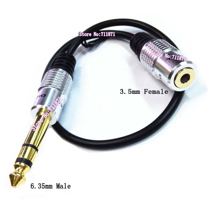 Cabo de extensão de áudio estéreo, cabo de extensão de áudio de 6.35mm macho 3.5mm 6.35mm para fêmea 3.5 6.35, linha de áudio 3.5