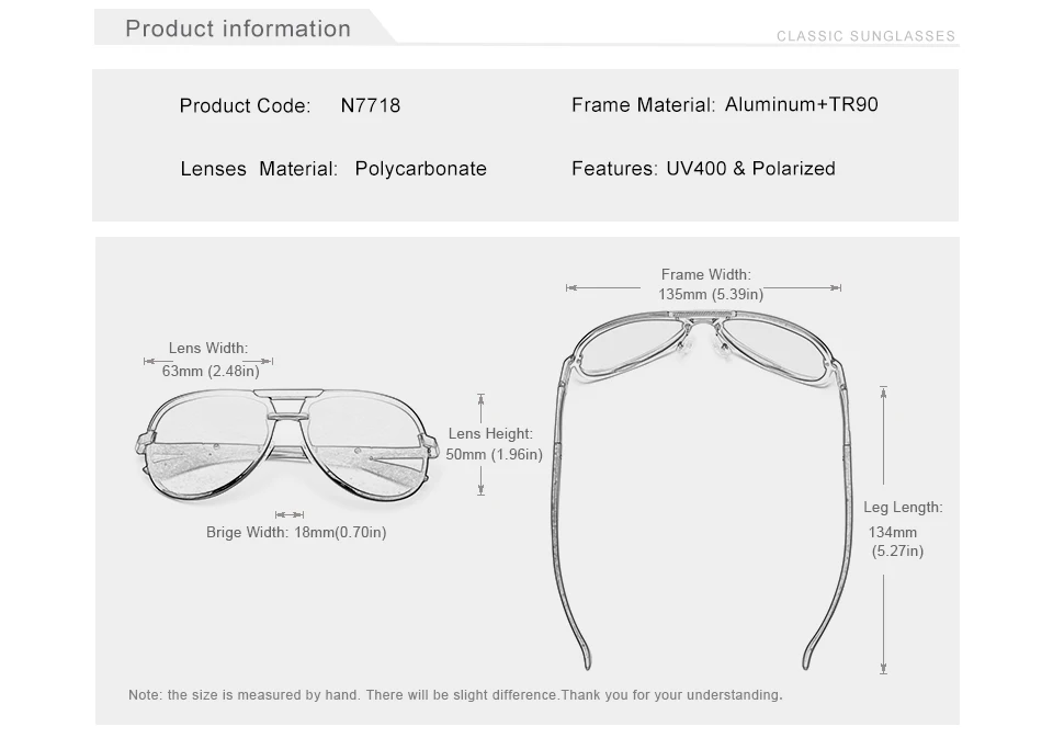 KINGSEVEN BRAND DESIGN Neue Polarisierte Randlose Sonnenbrille für Männer und Frauen, Pilotenrahmen, Sonnenbrille, Herren-Schutzbrille, UV400 Gafas De Sol – Detail 4