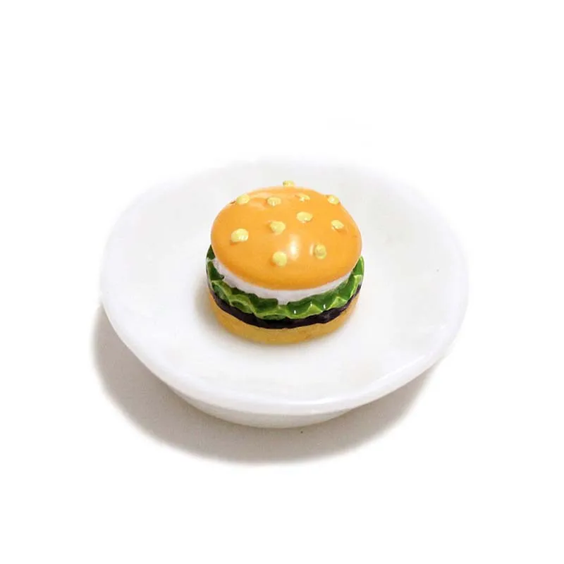 5Pcs Mini Hamburger Supplement Charms Filler Addition for Slime DIY Polymer Accessories Toy additives for slimes for Kids