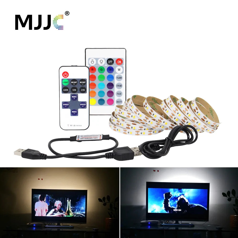 

Светодиодная лента Bluetooth USB 5 В SMD 5050 3528 Водонепроницаемая RGB CCT Беспроводная музыкальная USB Светодиодная лента для компьютерного ТВ Повышающее освещение