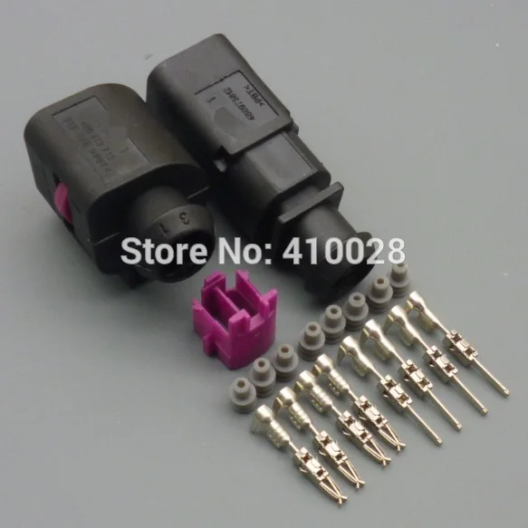 shhworldsea 5/30/100sets male female water temperature sensor 4B0973712 plug for VW 4B0 973 812 4B0973812 4B0 973 712