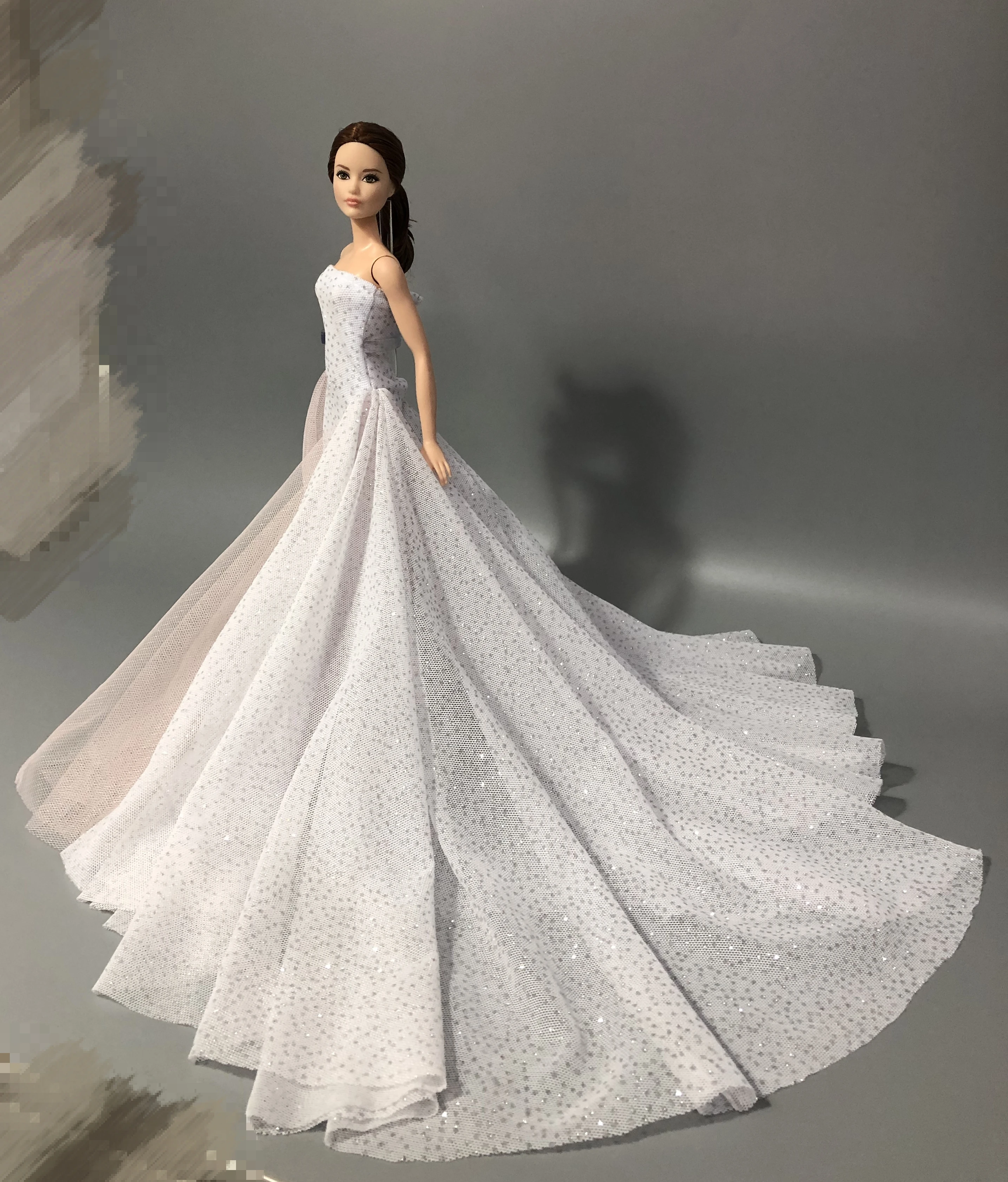 The accessories for barbie dress barbie doll clothes wedding dress quality goods fashion skirt princess dress doll accessories