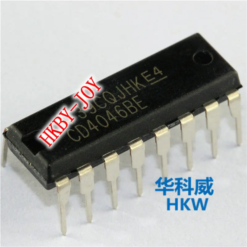 10 pçs/lote CD4046BE DIP16 CD4046 DIP IC novo e original