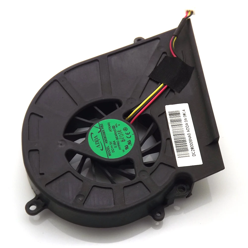 AB0805MX-HB3 DC5V 0.38A 3Pin Cooler Fan Replacement For Toshiba Satellite A350-12J A200 A350 A355 A355D Cooler Cooling Fan