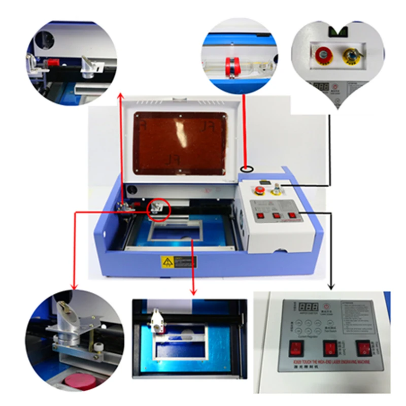 3020 50W mini laser engraving cutting machine Mini laser engraving machine engraving machine