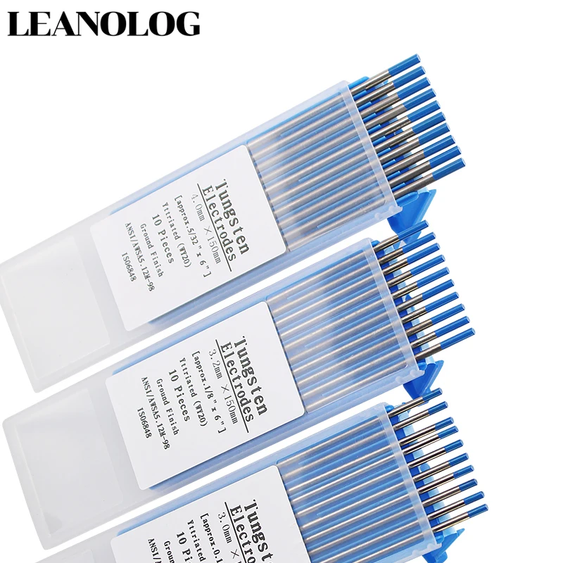 Imagem -04 - Agulha Principal do Elétrodo do Tungstênio Haste para a Máquina de Soldadura do Tig Cor Azul Código 1.6 2.0 2.4 3.0 3.2 4.0 mm 150 10 Peças