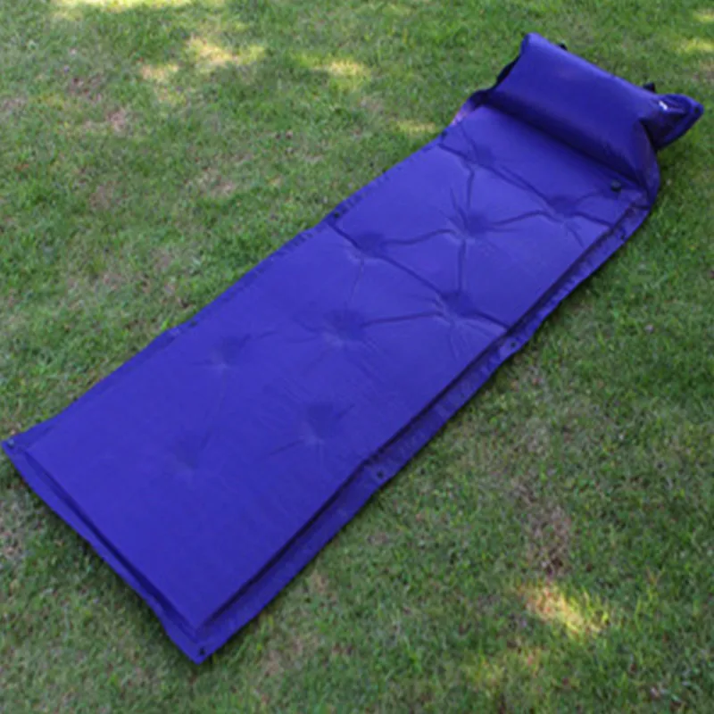 Outdoor Camping Mat Portable Picnic Mat Inflatable Waterproof Mini Folding Beach Pad Moisture-proof Mattress Sleeping Gears