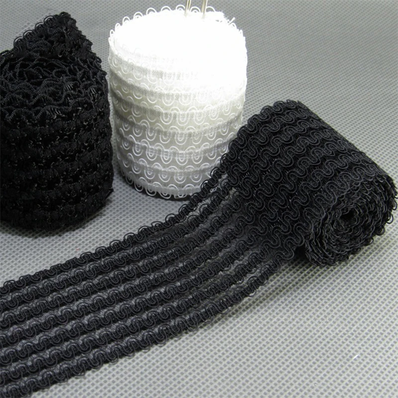 Rubber Band 50mm Black White Elastic Band Black White Lace Mesh Garment Girl Dress Women Clothing Sewing DIY Hand Made Crafts1M