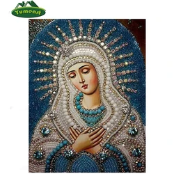 5d Diy Diamond Painting Crystal Orthodox Icon Figurine Decorative cross-stitch kit Crafts Fashion Religion Paintings Virgin Mary