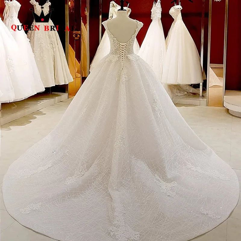 Custom Made A line O Neck Floor Length Vintage Wedding Dresses Lace Up Bridal Gowns 2023 Vestido De Noiva RO20