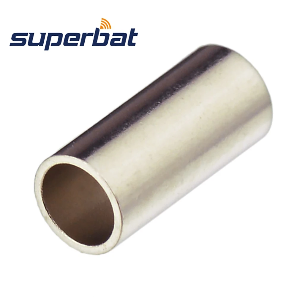 Superbat-tubo plisado de manga férula para conector de Cable RG316, RG174, RG179, KSR100, 100 Uds.