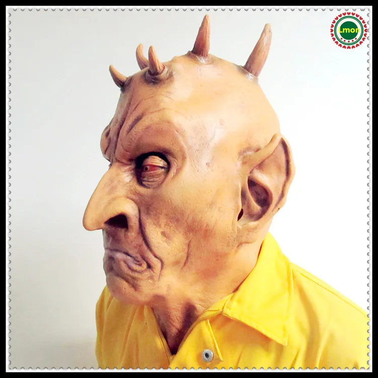 Halloween Cosplay Horror The Goblins Kingdom Mask Alien mask Big Nose Terrorist Monster Demon Mask Simulation Devil Latex Mask