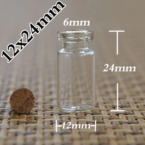 

Capacity 0.8ml (12*24*6mm) 100pcs/lot Wishing bottle cork glass bottle,glass jar,mini glass bottles with corks