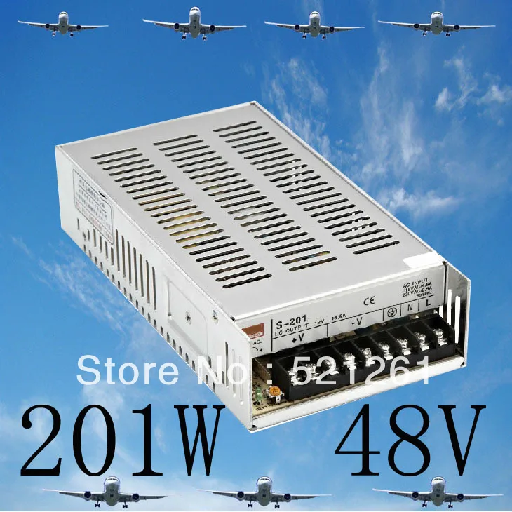 

S-201-5 Switching power supply for LED Strip light S-201w 5V 7.5V 12V 13.5V 15V 24V 27V 48V ac dc converter