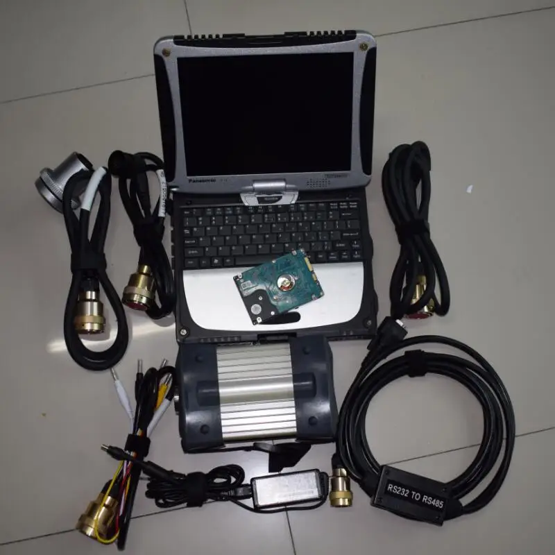 multilingual MB Star C3 Diagnostic Tool with laptop cf-19 ( 4gb, touch screen) installed mb star c3 sd c3 software hdd 2014.12v