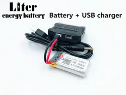 602035 3.7V 500mAh Lipo battery For Hubsan h107d MJXRC F47 Difeida DFD F180 FY310B m62R 3.7 V 500 mah Lipo Battery + USB charger