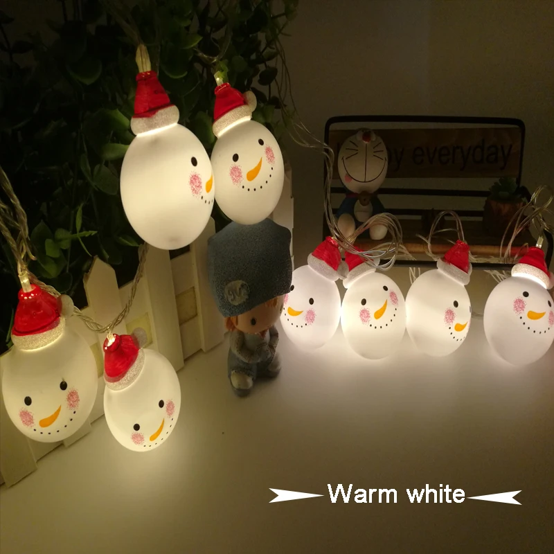 Connectable garland light LED Christmas lights fairy Led String Snowman lamp indoor outdoor decoration 5 m 20led AC110V 220V