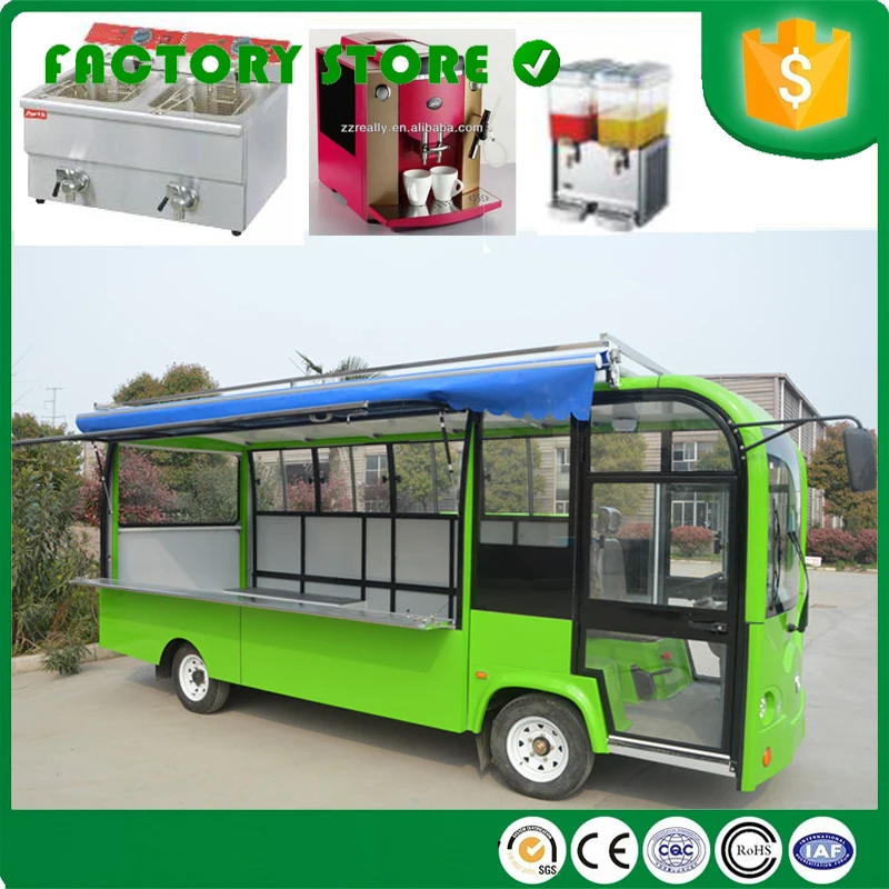 3.5m Electric Ice Cream Coffee Bubble Tea Food Truck Mobile Kitchen Sandwich Kiosk Food Cart For Sale Tuk Tuk