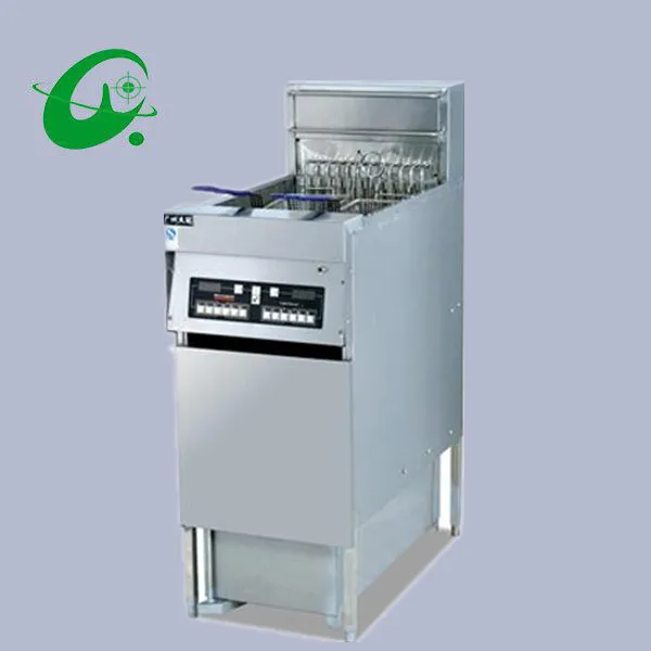 

Vertical Electric 1-Tank Computer fryer 2-Basket With timer 28L French fries Duck Counter top Deep Fryer with oil filter car