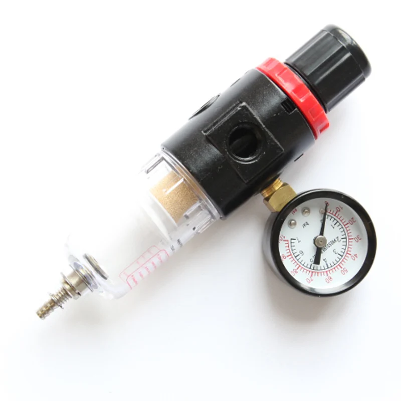 OPHIR Airbrush Compressor AIR REGULATOR w/Water Trap Filter With 2 Adaptor Model Pump Oil Water Separator_AC010