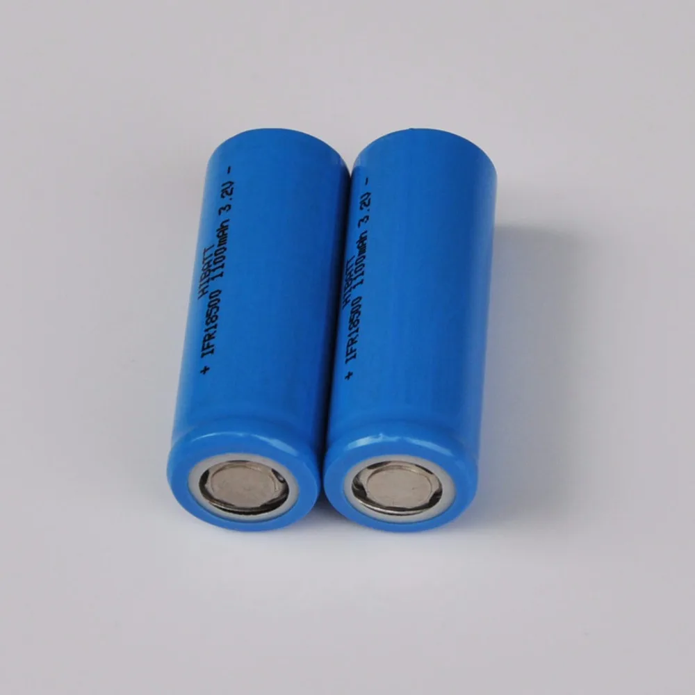 2-10PCS 3.2V 18500แบตเตอรี่ลิเธียมแบบชาร์จไฟได้ LiFePo4โทรศัพท์มือถือ1100Mah สำหรับไฟ LED พลังงานแสงอาทิตย์