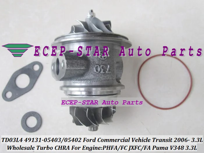 Turbo Cartridge CHRA TD03L4 49131-05403 49131-05402 49131-58650 For Ford Commercial Transit PHFA PHFC JXFC For Puma V348 3.3L