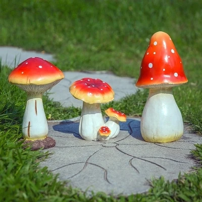 

Outdoor Landscape Decoration Garden Home Lawn Garden Villa Gardening Resin Simulation Mushroom Decoration Crafts