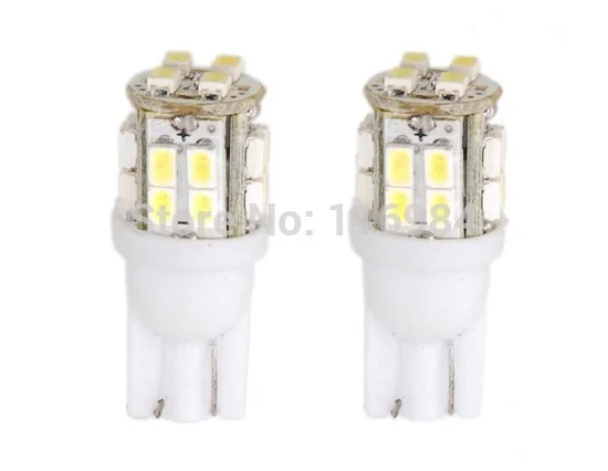 2PCS White Super Bright T10 194 168 921 2825 W5W 20 SMD  LED Car Lights Bulb