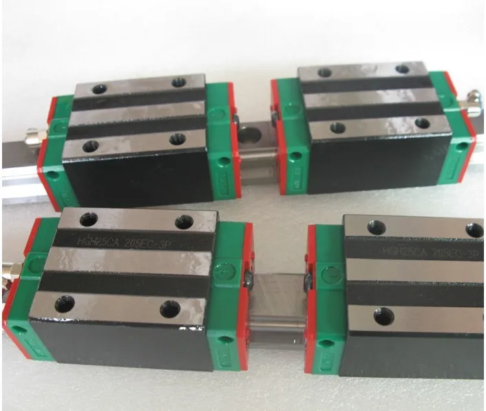 4pcs Original Hiwin linear rail HGR20-1200MM + 8pcs HGH20CA narrow blocks for cnc