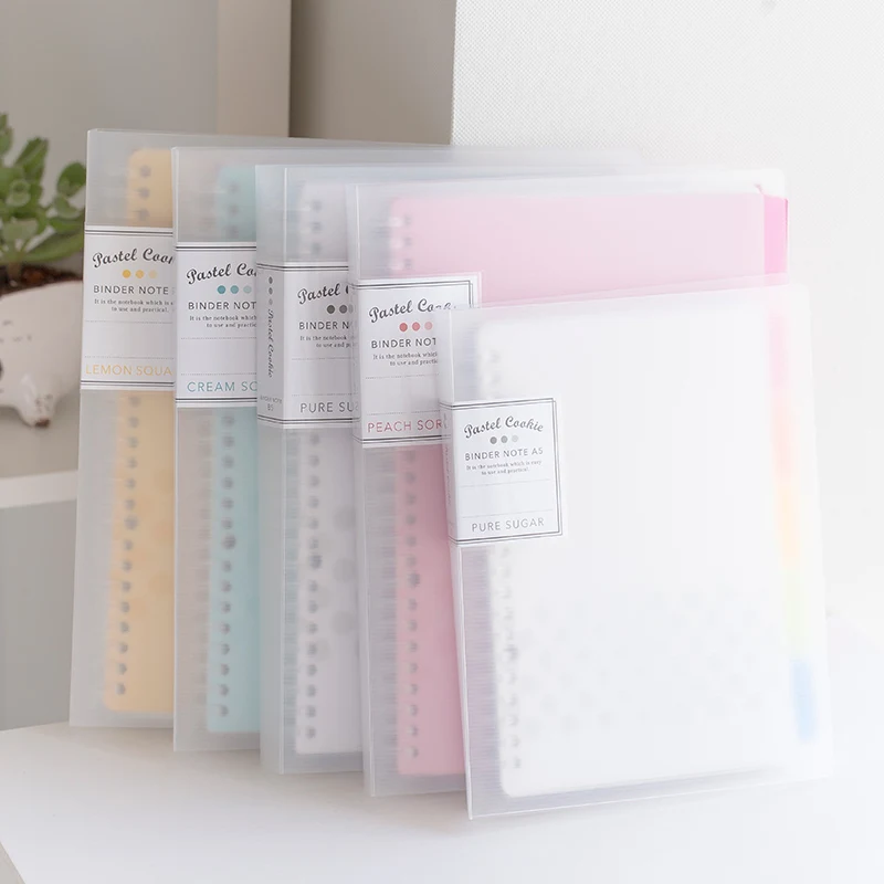 KOKUYO Notebook Pastel Cookie Style Personal Diary Planner Ring Binder Note Loose-Leaf Memo Pad Daily Planner A4 A5 B5