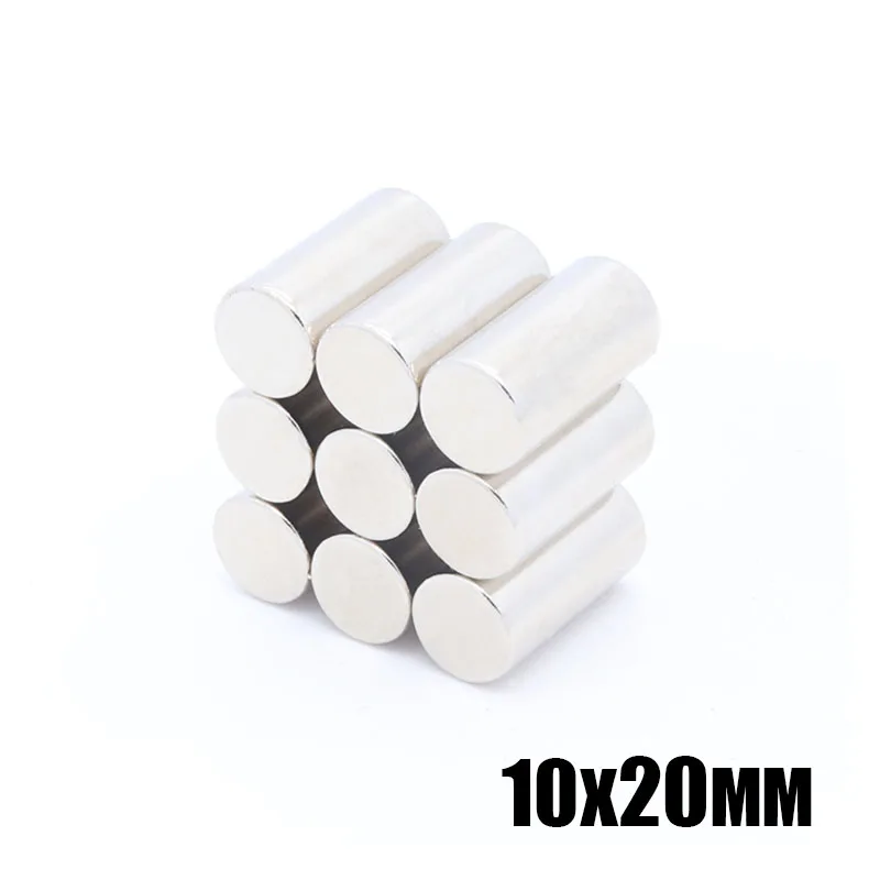 10pcs 10*20mm Strong Round Magnets Dia 10x20 mm Neodymium Magnet Rare Earth Magnet 10*20 Magnet 10x20 mm 10X20 mm