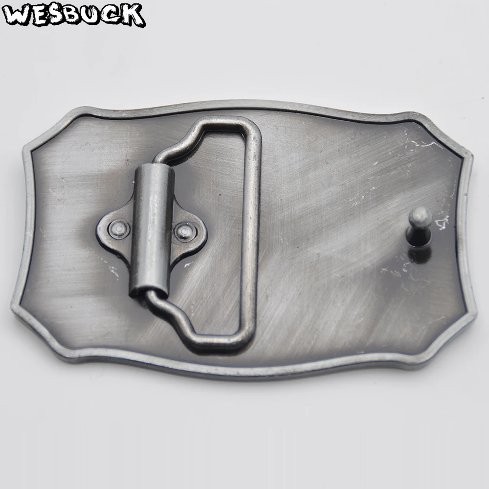 5 PCS MOQ WesBuck Brand Fashion Casual Belt Buckle Metal Western Cowboy Belt Buckle WIth PU Belt Holiday gifts Hebillas