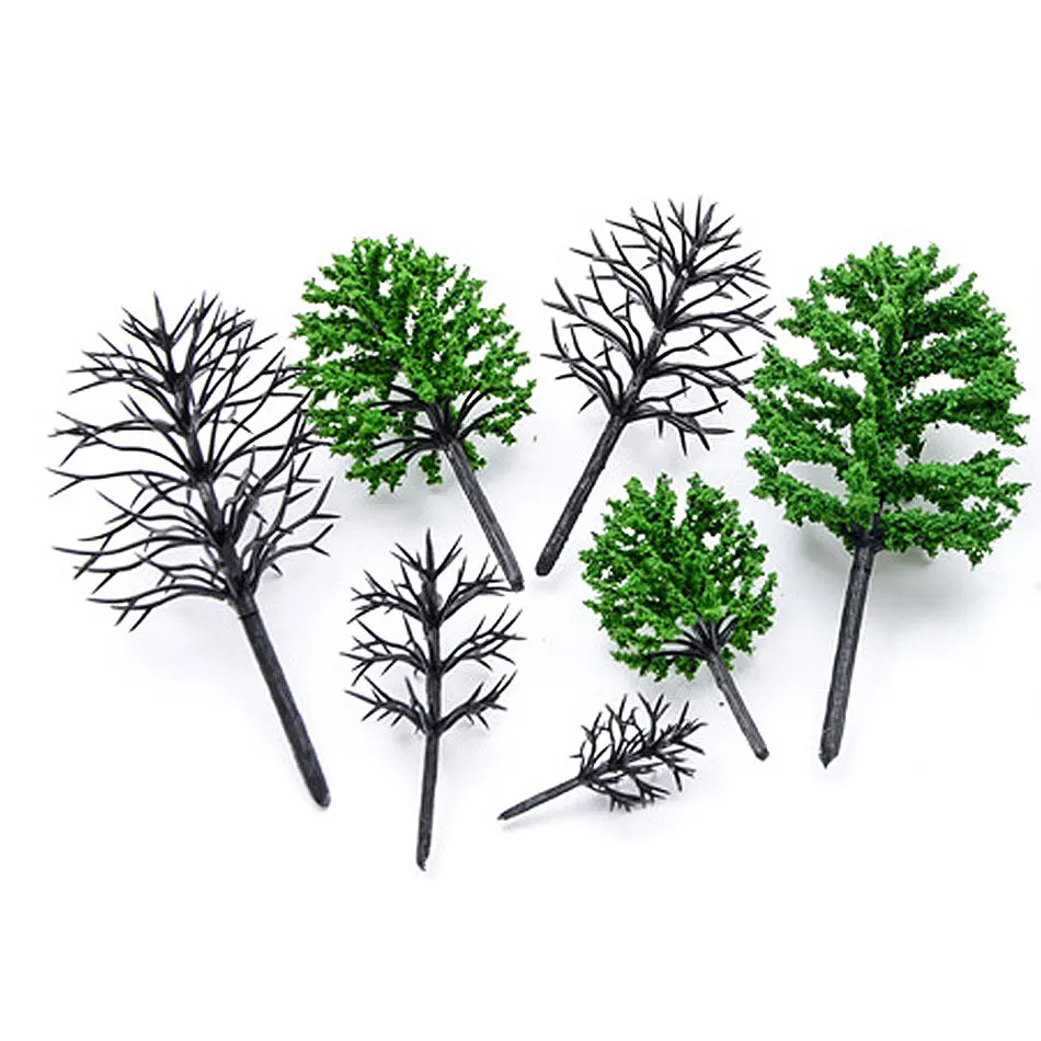 100PCS Architecture Building Plastic Model Tree Trunk Making Trees Materials DIY Scene Railway Train Layout for Diorama