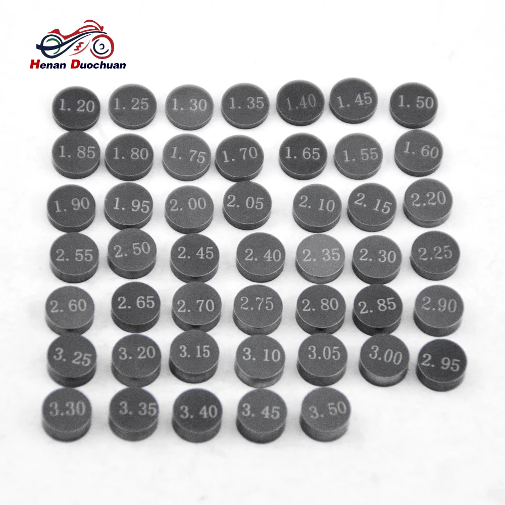 

Motorcycle Engine Parts Adjustable Valve Gasket Shim 7.48mm Valve Shim Kit Cams For Honda Suzuki Yamaha Kawasaki 1.20-3.50mm #b