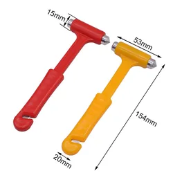 2 Pcs Car safety life hammer multifunctional emergency escape tool 2-in-1 car safety hammer window breaker safety belt cutter