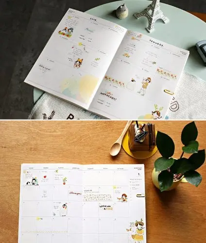 6 Sheets Sweet Girls Decorative Adhesive Sticker Tape / Kids Craft Scrapbooking Sticker Set for Diary, Album