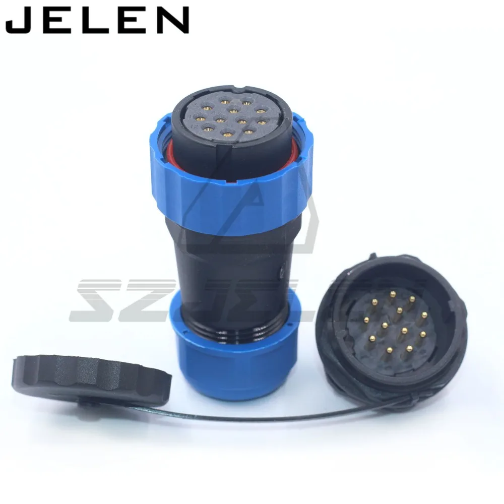 SD28  waterproof connector 2 3 4 5 6 7 9 10 12 14 16 19 22 24 26pin power cable  wire connectors SP28 plug and socket IP68